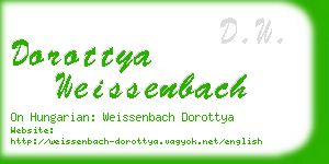 dorottya weissenbach business card